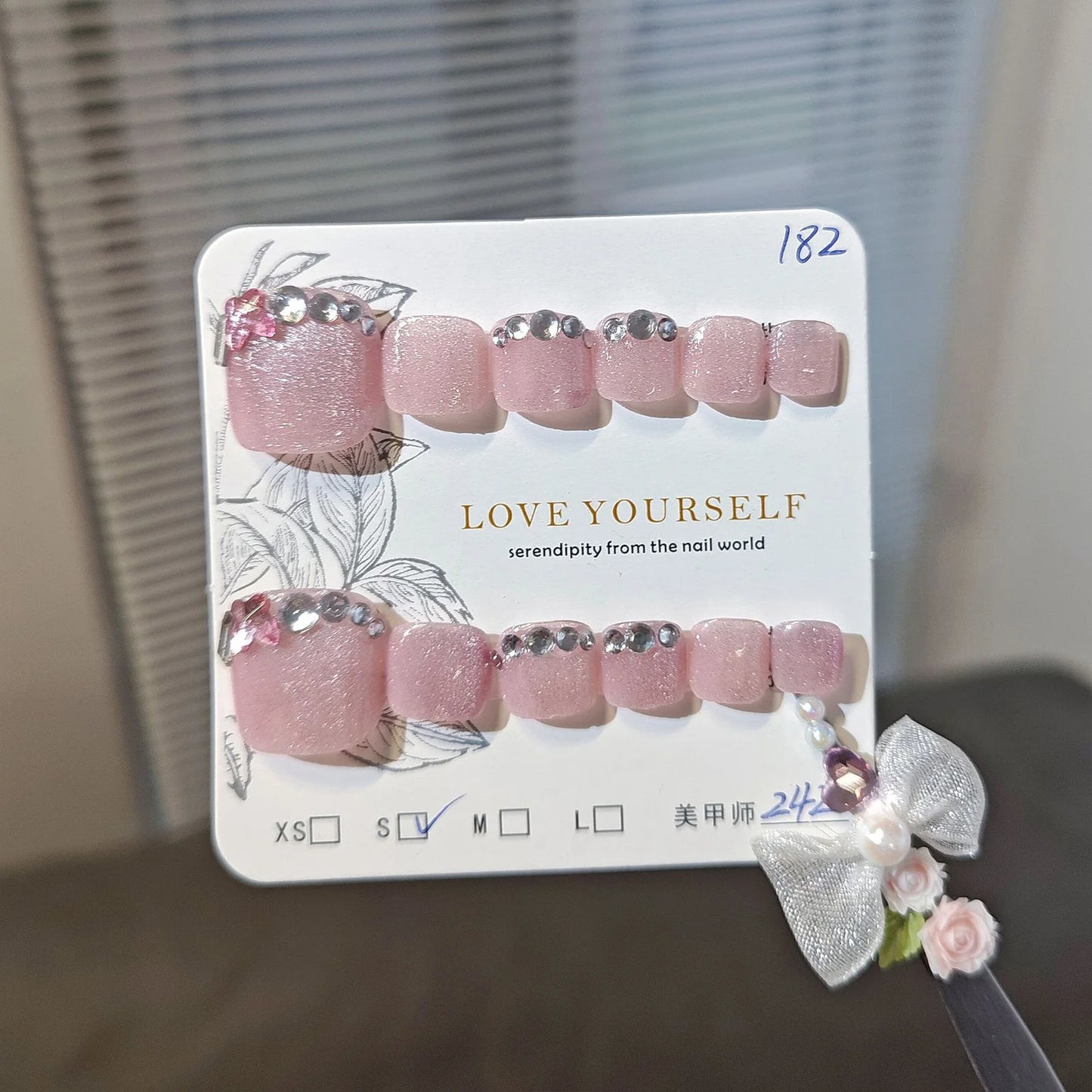 Blush & Shine Toe Nail Set๐ท๐๐