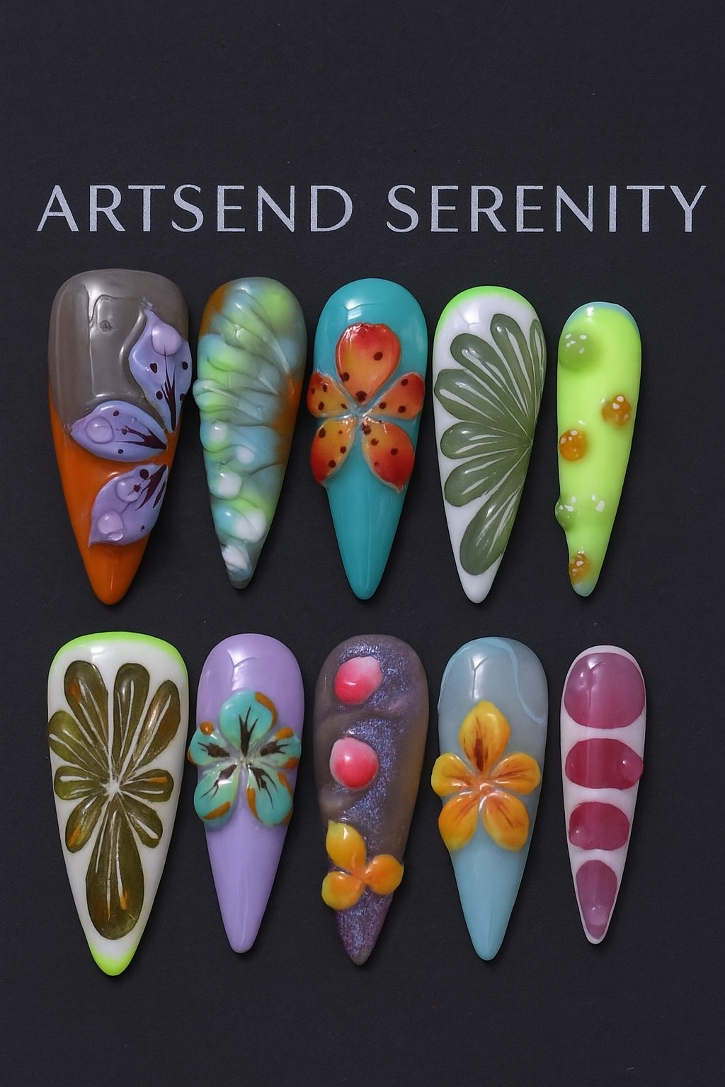 Aloha Dreams Handmade Nail Set🌺🏝️