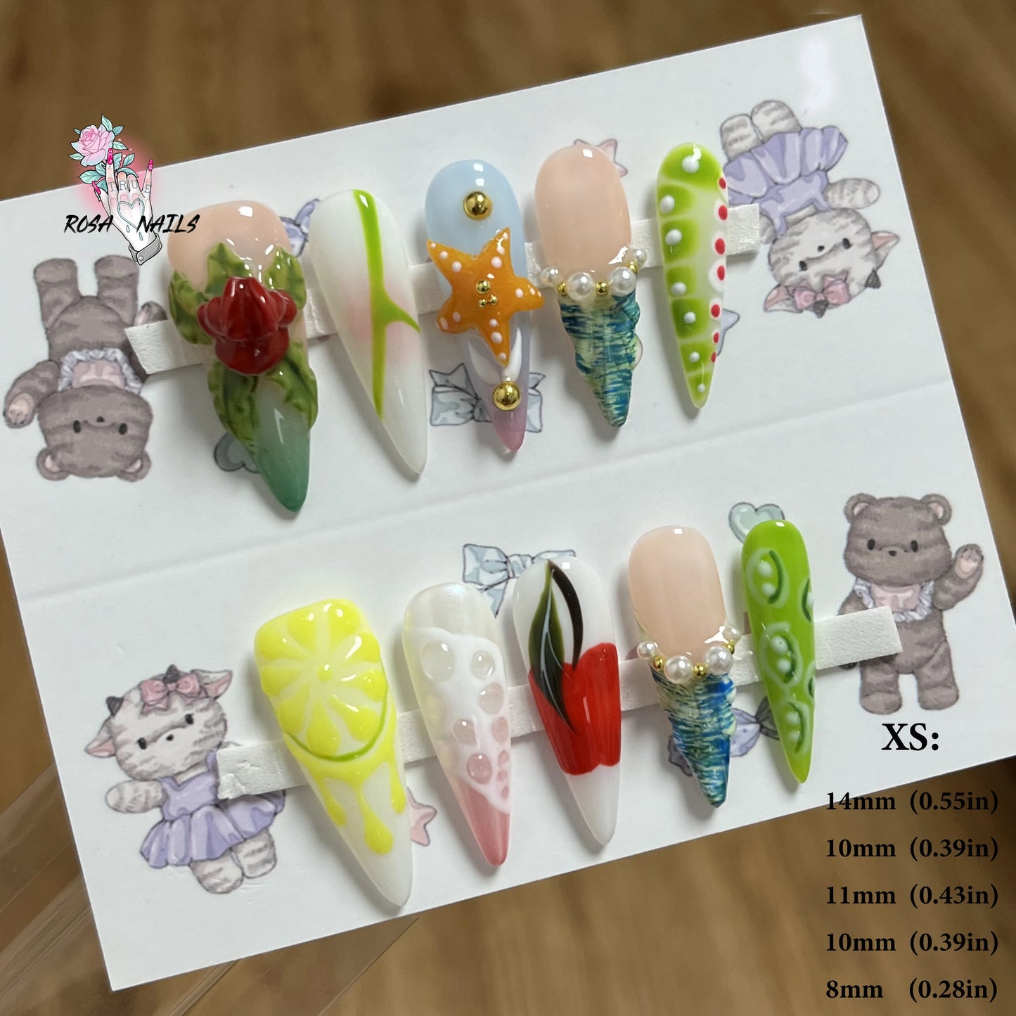 Heavenly Ranch Nail Set🤍🐄⛓️🌸